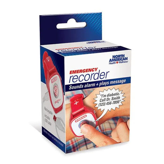 Medical Emergency Voice Recording Safety Bracelet
