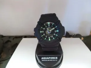 Men's EGA Black Faced Watch