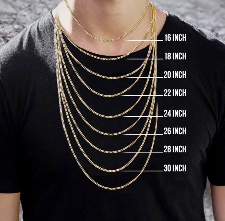 Men's Fine Jewelry-14k Yellow Gold Necklace|4.5MM Solid Cuban Curb Link Chain