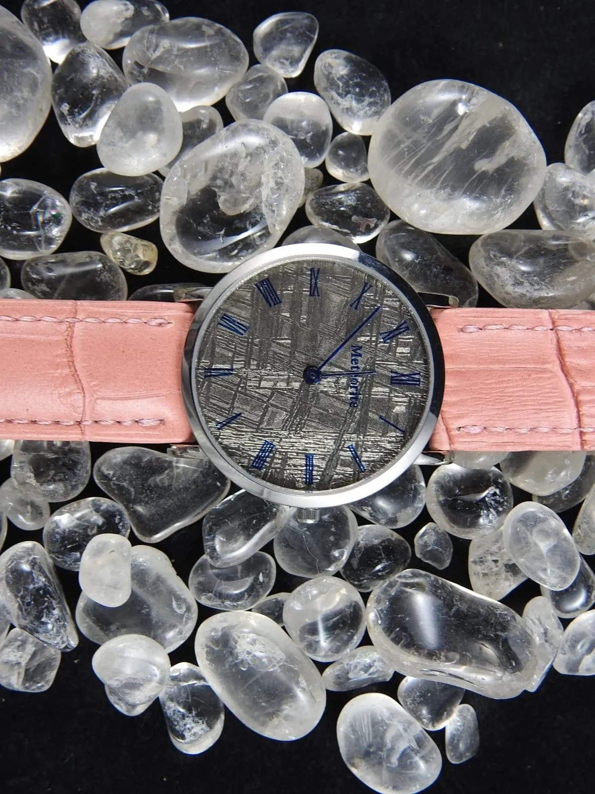 Meteorite & White Sapphire Watch