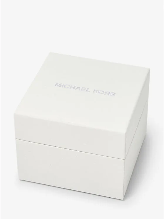 Michael Kors Mini Lauryn Ladies Silver-Tone Watch and Jewelry Gift Set