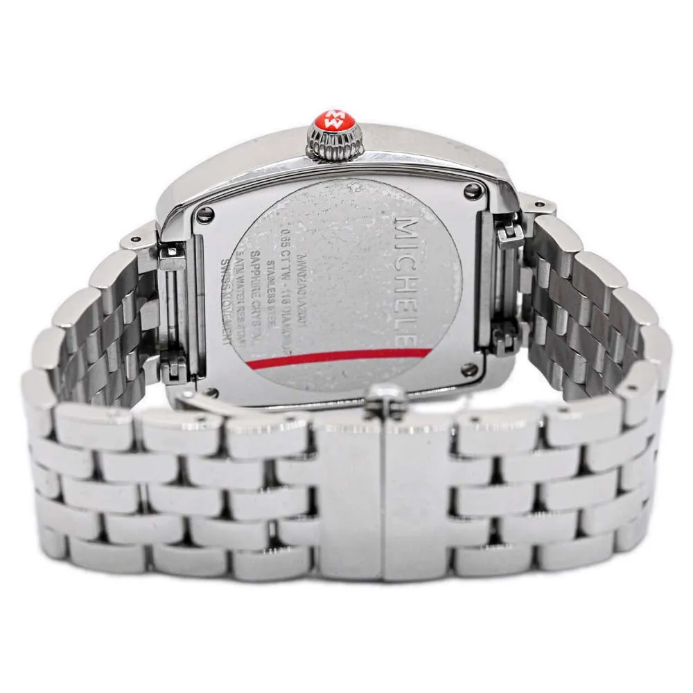 Michele Ladies Deco Day Stainless Steel 33mm Chronograph MOP Stick Dial Watch Reference #: MW06P01A1025