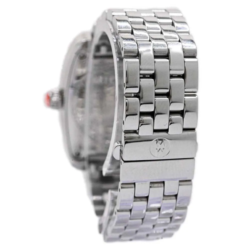 Michele Ladies Deco Day Stainless Steel 33mm Chronograph MOP Stick Dial Watch Reference #: MW06P01A1025