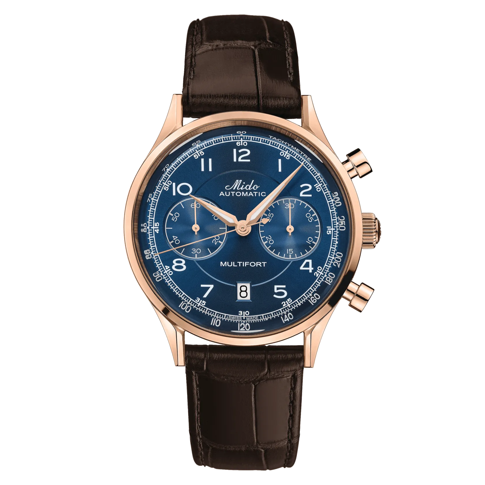 Mido Multifort Patrimony Chronograph Blue Dial Men's Watch M0404273604200