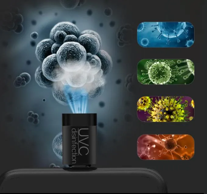 Miniature Instant Sterilizer Ultraviolet Sterilization Efficient LED Light Mobile Phone USB Interface Sterilization Tool