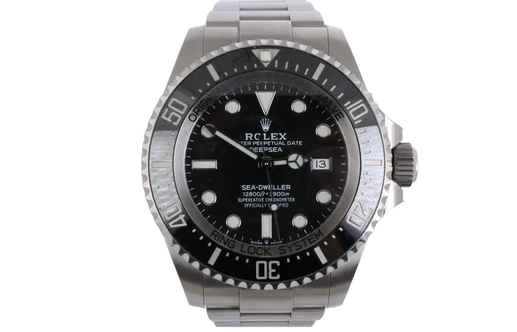 MINT 2018 Rolex Sea-Dweller Deepsea 126660 Stainless Steel 44mm Black Dive Watch