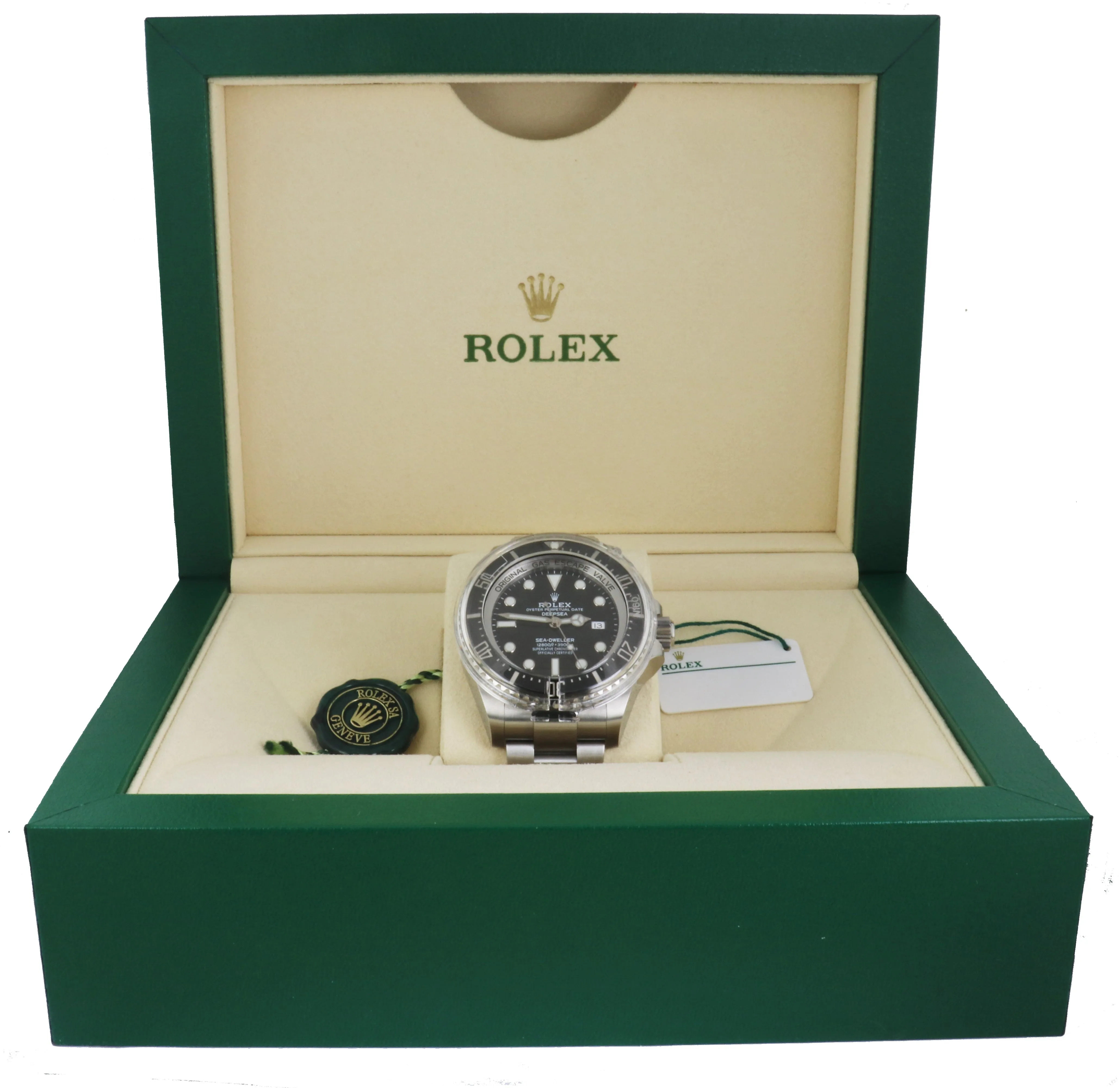 MINT 2018 Rolex Sea-Dweller Deepsea 126660 Stainless Steel 44mm Black Dive Watch