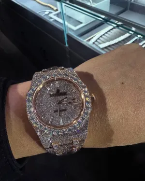 MOISSANITE AP WATCH | AUDEMARS PIGUET ROYALOAK BUSTDOWN W 205
