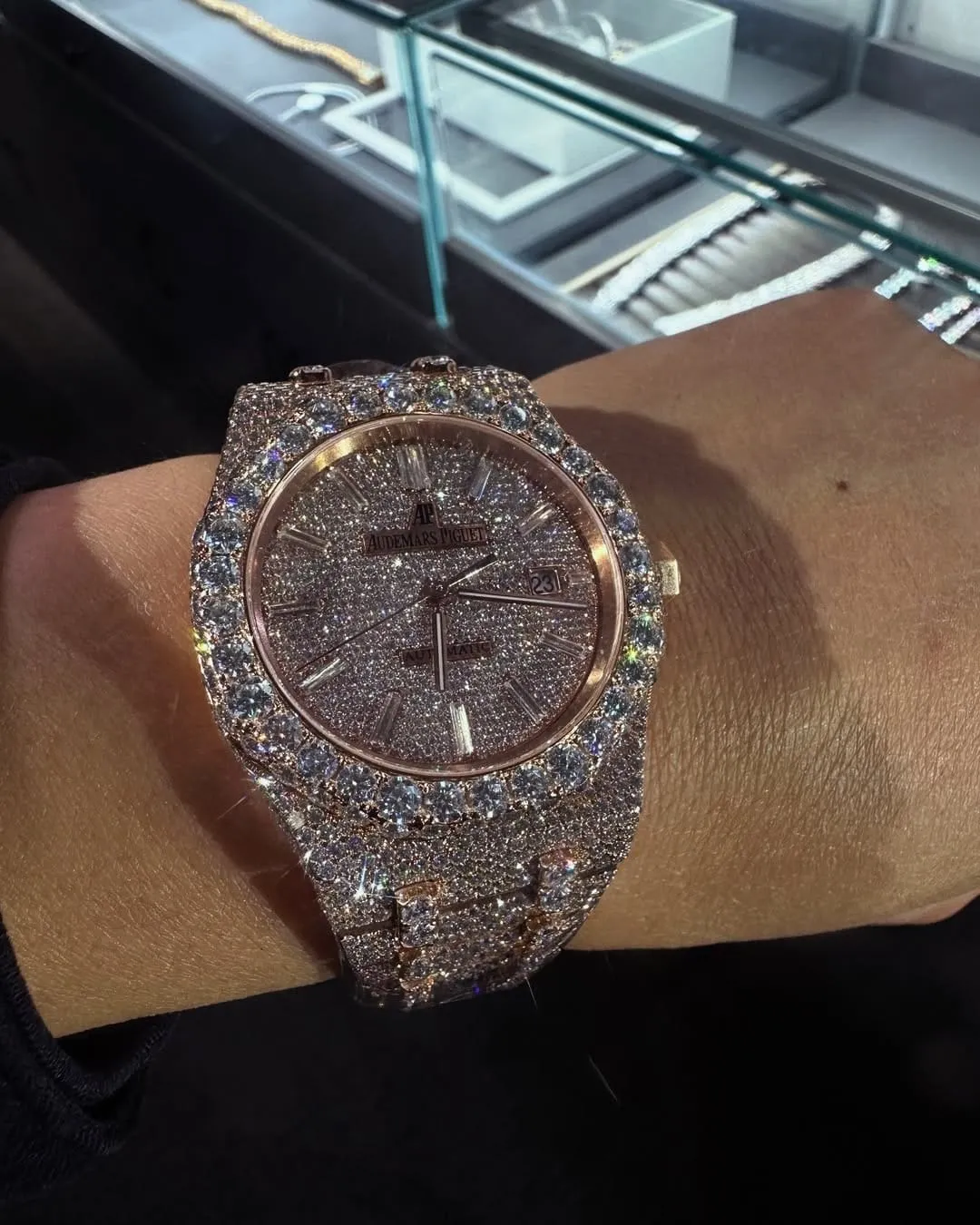 MOISSANITE AP WATCH | AUDEMARS PIGUET ROYALOAK BUSTDOWN W 205
