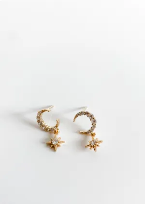 MOON & STARS EARRING