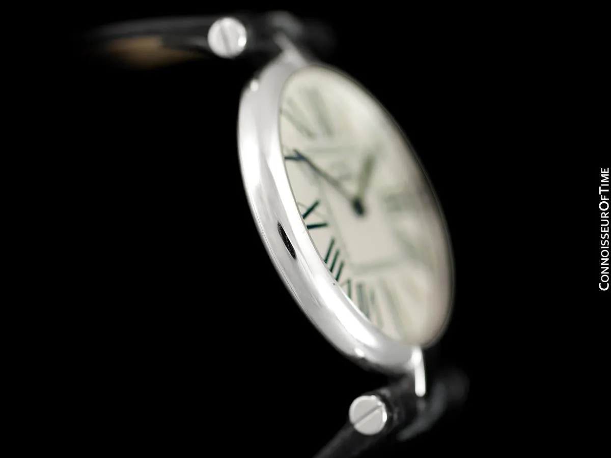 Must De Cartier Vendome Mens Midsize Unisex Watch - Sterling Silver