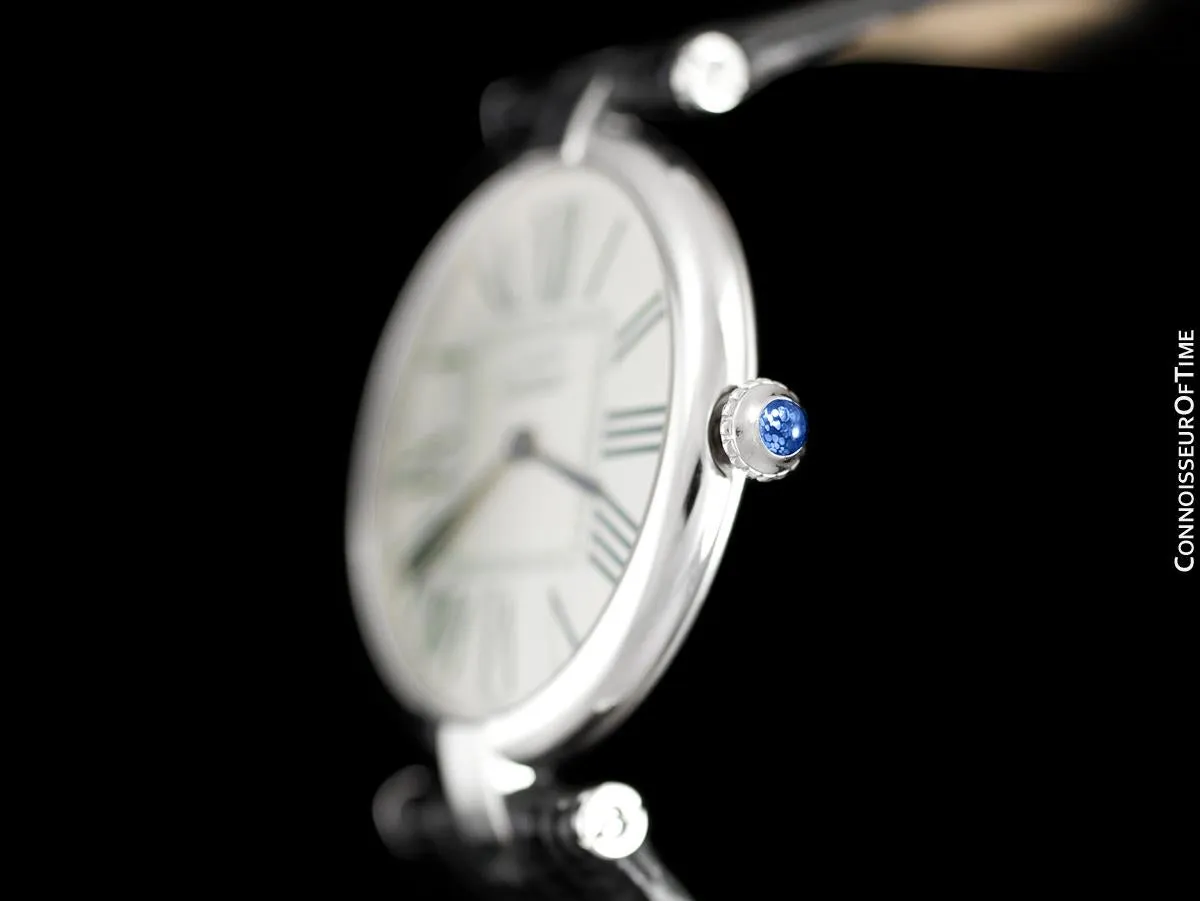 Must De Cartier Vendome Mens Midsize Unisex Watch - Sterling Silver