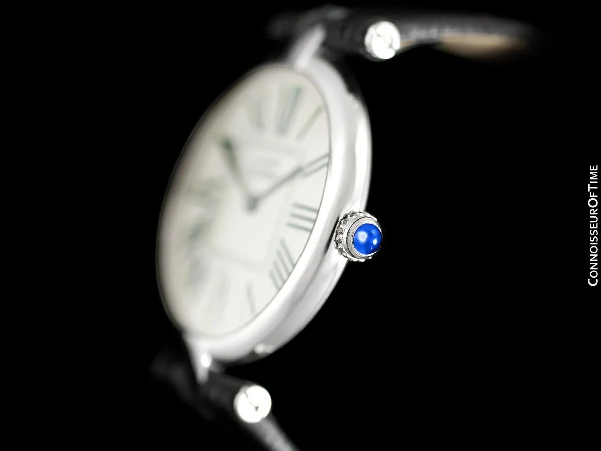 Must De Cartier Vendome Mens Midsize Unisex Watch - Sterling Silver