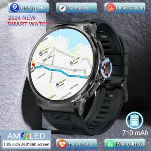 New 1.85-inch Ultra HD Smart Watch GPS Track Bluetooth Call 710 Mah Large Battery Sports Fitness smartwatch For Huawei Xiaomi