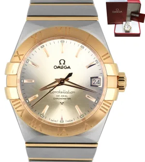 NEW 2020 Omega Constellation 38mm Two-Tone 18k Gold Auto 123.20.38.21.02.001