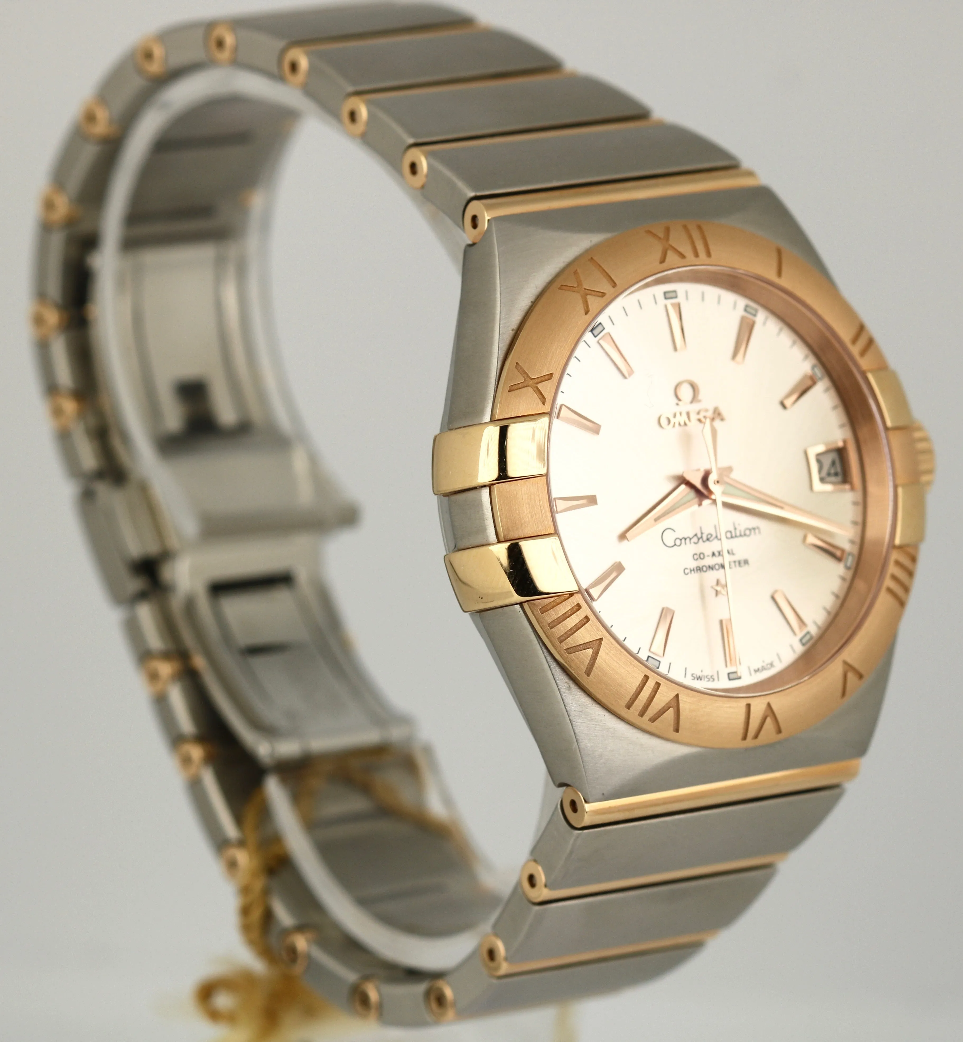 NEW 2020 Omega Constellation 38mm Two-Tone 18k Gold Auto 123.20.38.21.02.001