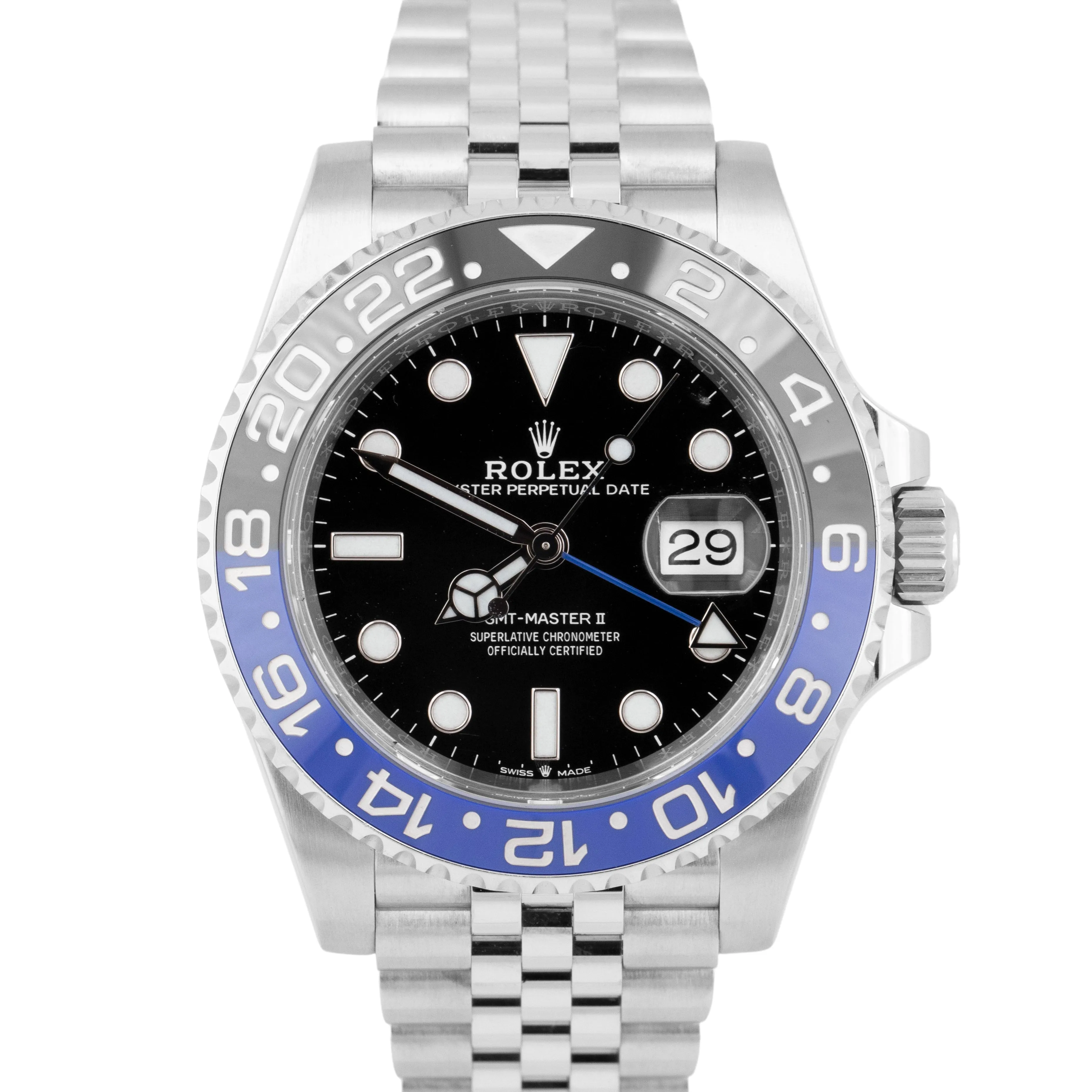 NEW FEB. 2024 PAPERS Rolex GMT-Master II BATMAN Jubilee 40mm 126710 BLNR B P
