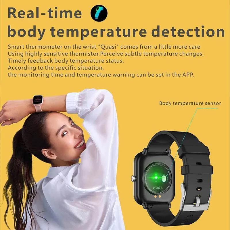 New Smart Watch Men Blood Oxygen Monitoring Sports Fitness Watch Man Woman Body Temperature Monitor Smart Watch For Xiaomi