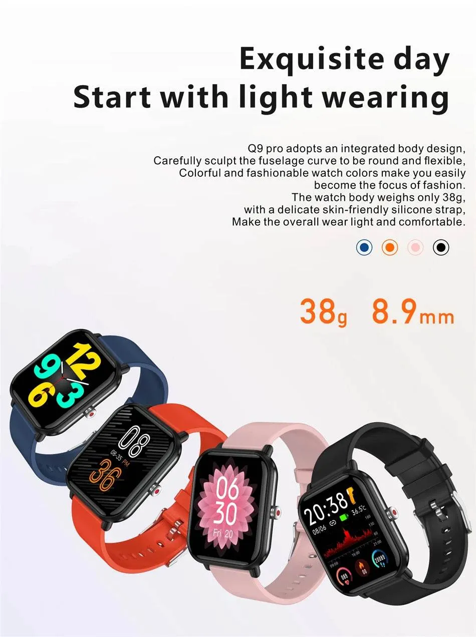 New Smart Watch Men Blood Oxygen Monitoring Sports Fitness Watch Man Woman Body Temperature Monitor Smart Watch For Xiaomi