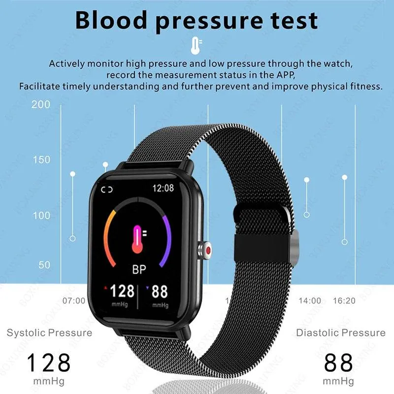 New Smart Watch Men Blood Oxygen Monitoring Sports Fitness Watch Man Woman Body Temperature Monitor Smart Watch For Xiaomi