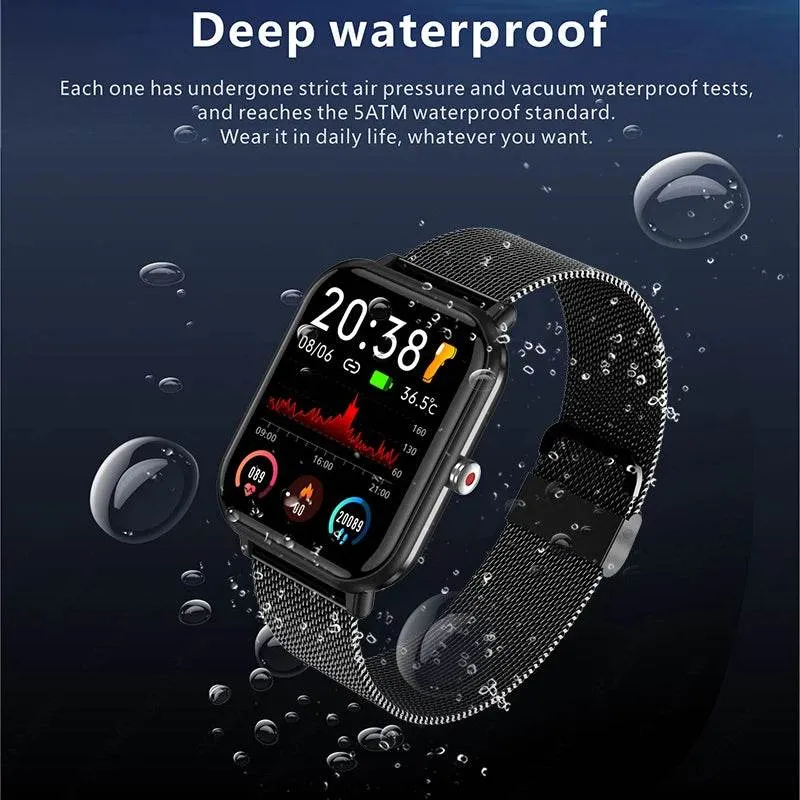 New Smart Watch Men Blood Oxygen Monitoring Sports Fitness Watch Man Woman Body Temperature Monitor Smart Watch For Xiaomi