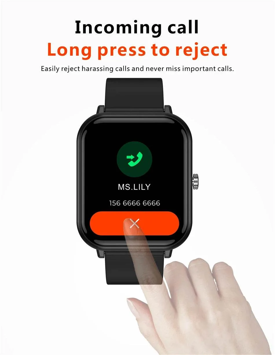 New Smart Watch Men Blood Oxygen Monitoring Sports Fitness Watch Man Woman Body Temperature Monitor Smart Watch For Xiaomi