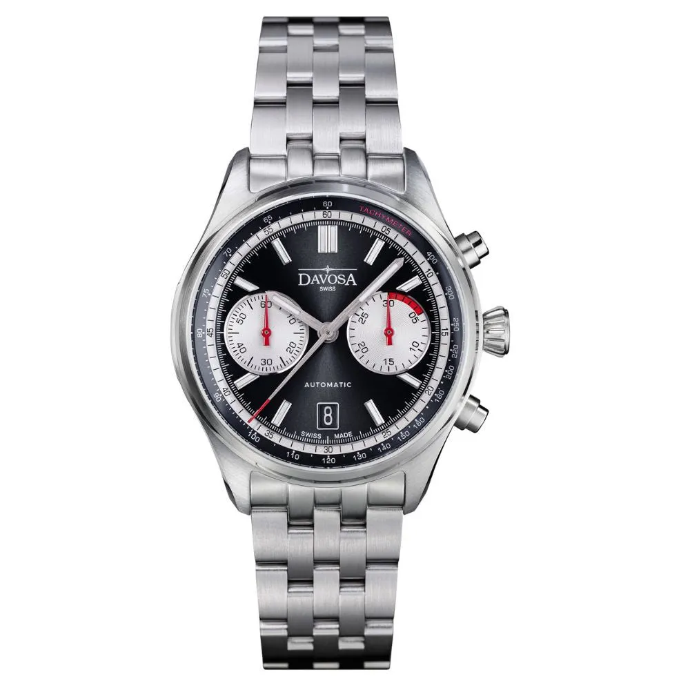 Newton Automatic Chronograph Black Pilot Rally Watch 161.536.50 Limited Edition