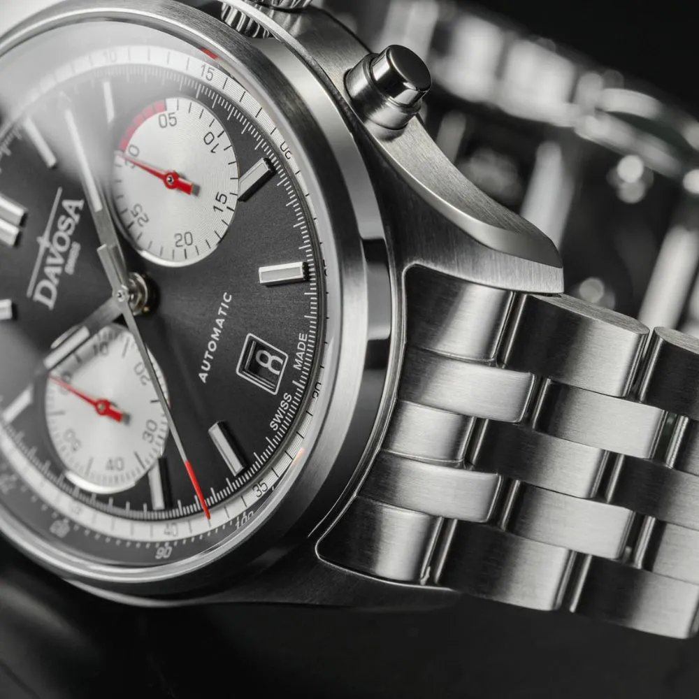 Newton Automatic Chronograph Black Pilot Rally Watch 161.536.50 Limited Edition