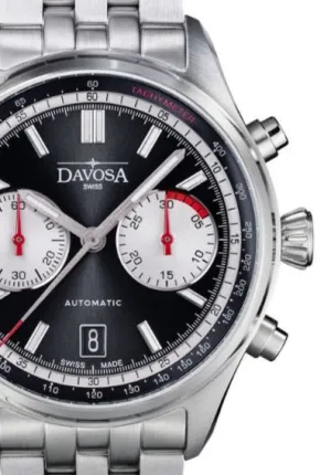 Newton Automatic Chronograph Black Pilot Rally Watch 161.536.50 Limited Edition