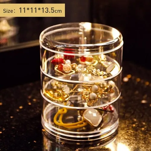 Nordic Style 3/4/5 Layers Rotatable Jewelry Organizer Box