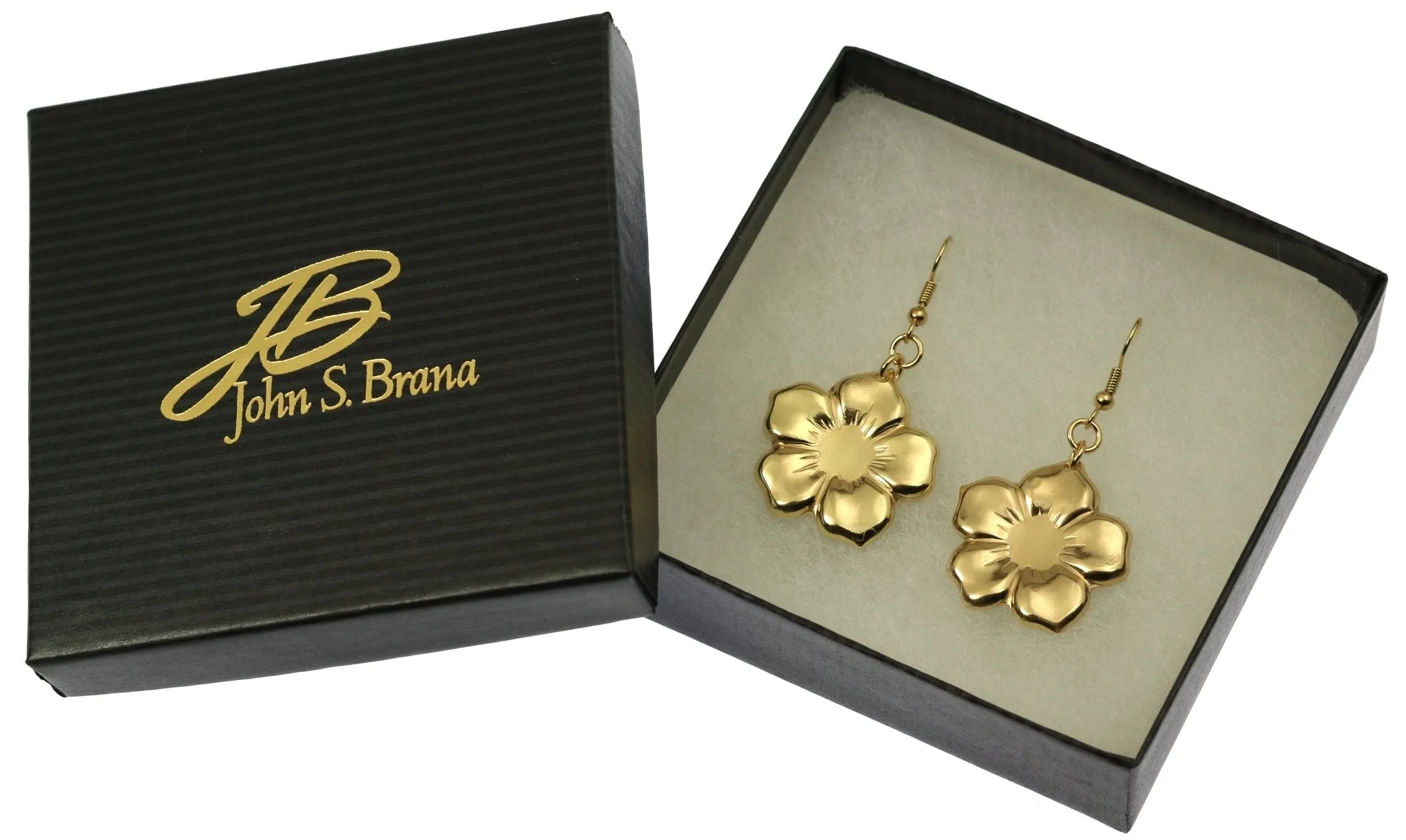 Nu Gold Forget Me Not Flower Earrings