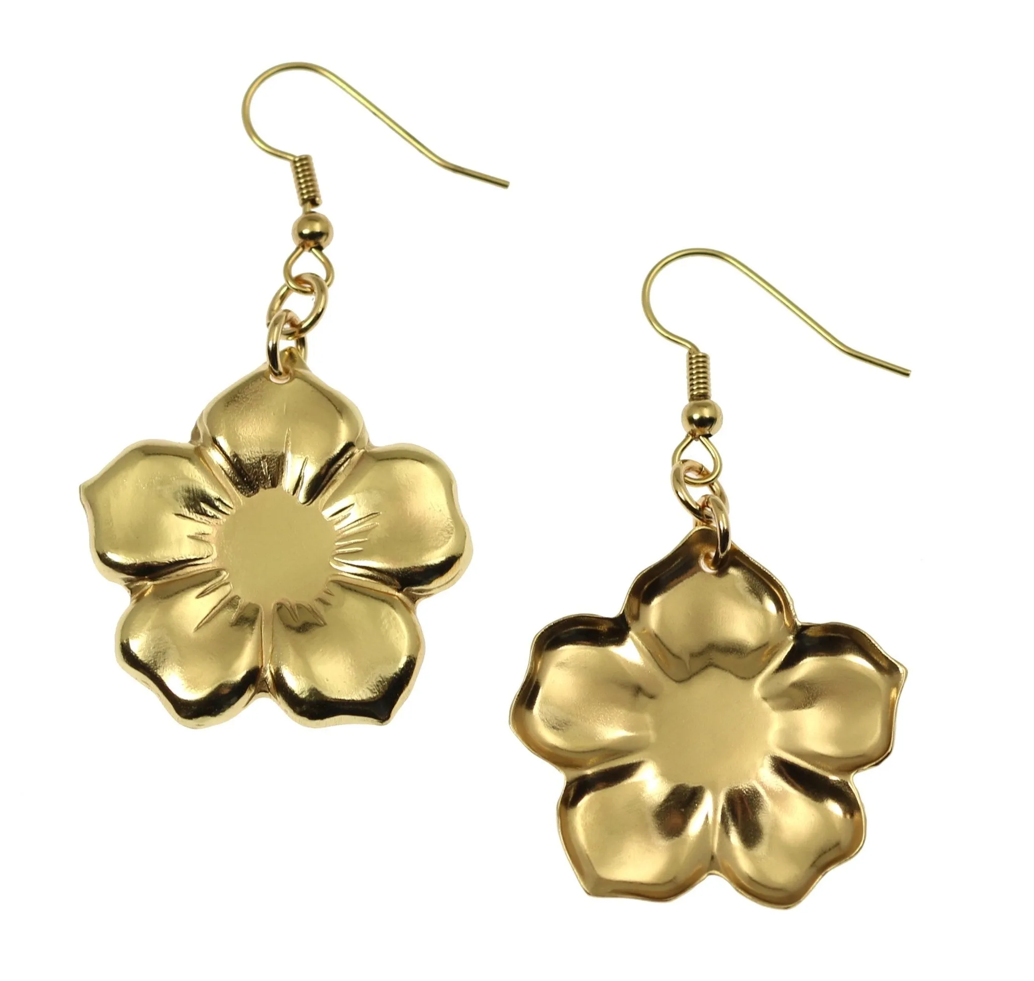 Nu Gold Forget Me Not Flower Earrings