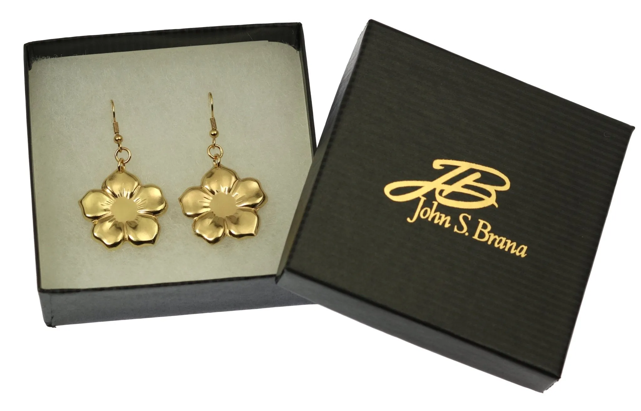 Nu Gold Forget Me Not Flower Earrings