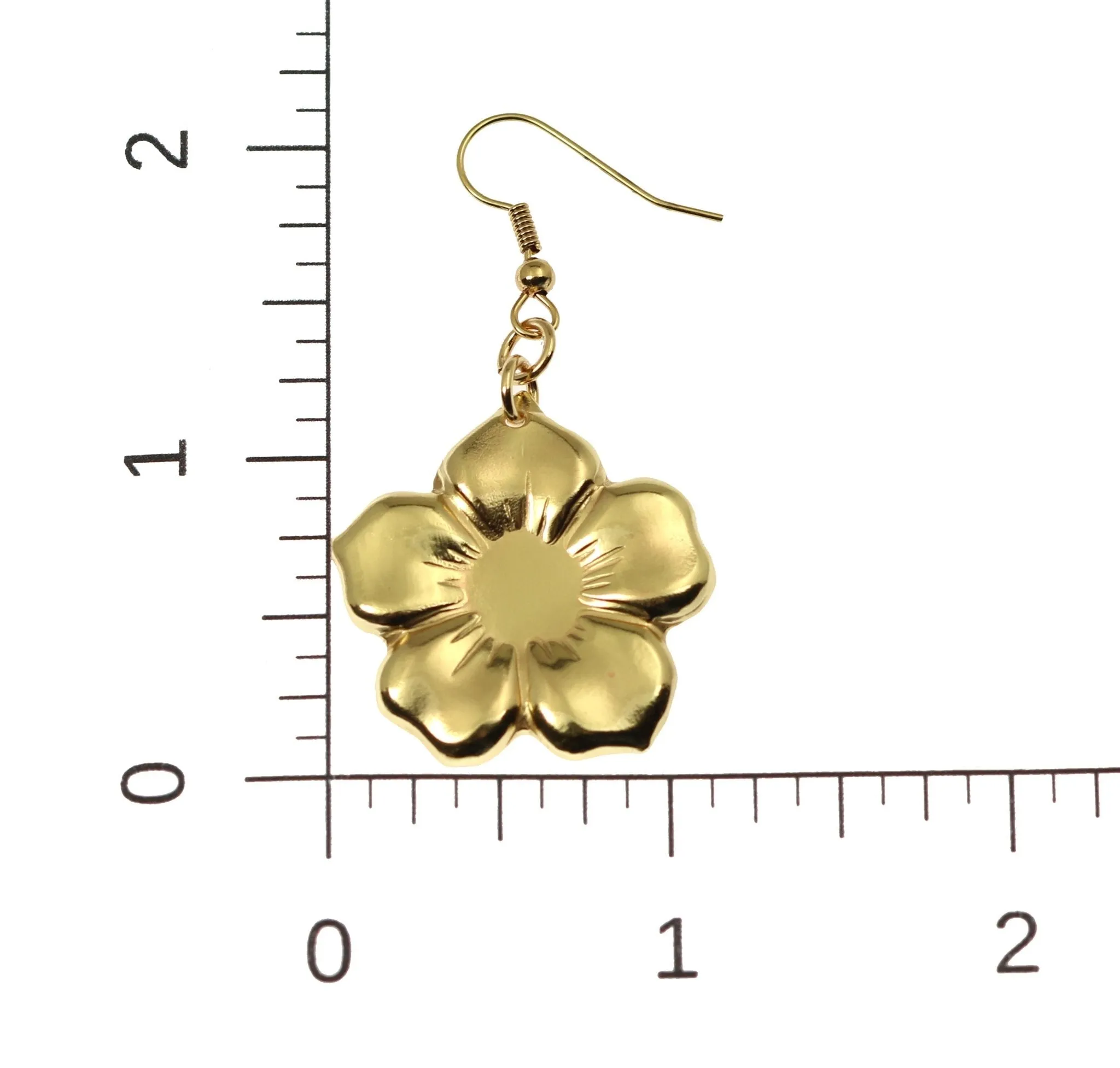 Nu Gold Forget Me Not Flower Earrings