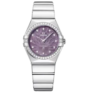 OMEGA Constellation, 28mm with Supernova Purple Dial