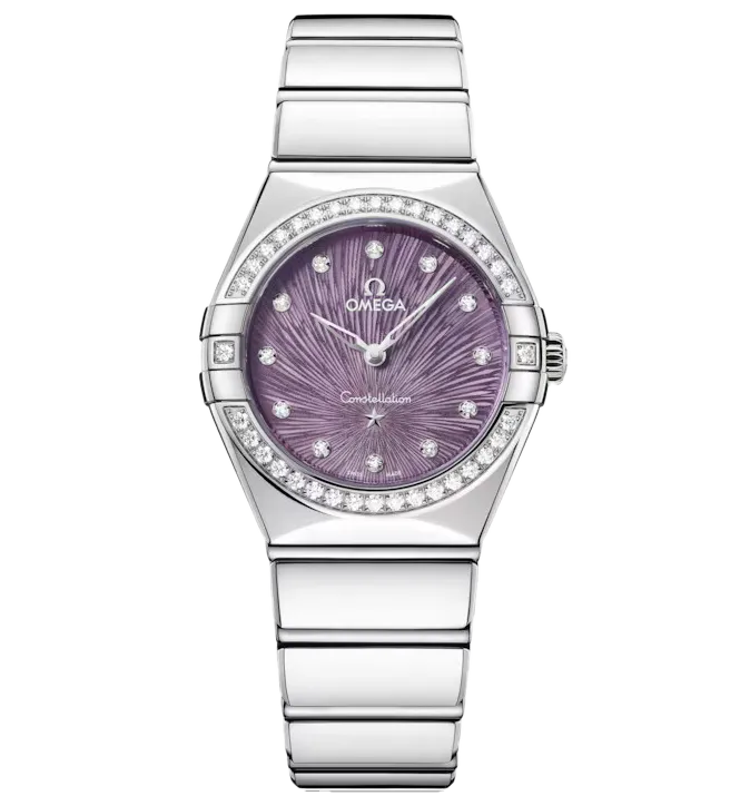 OMEGA Constellation, 28mm with Supernova Purple Dial