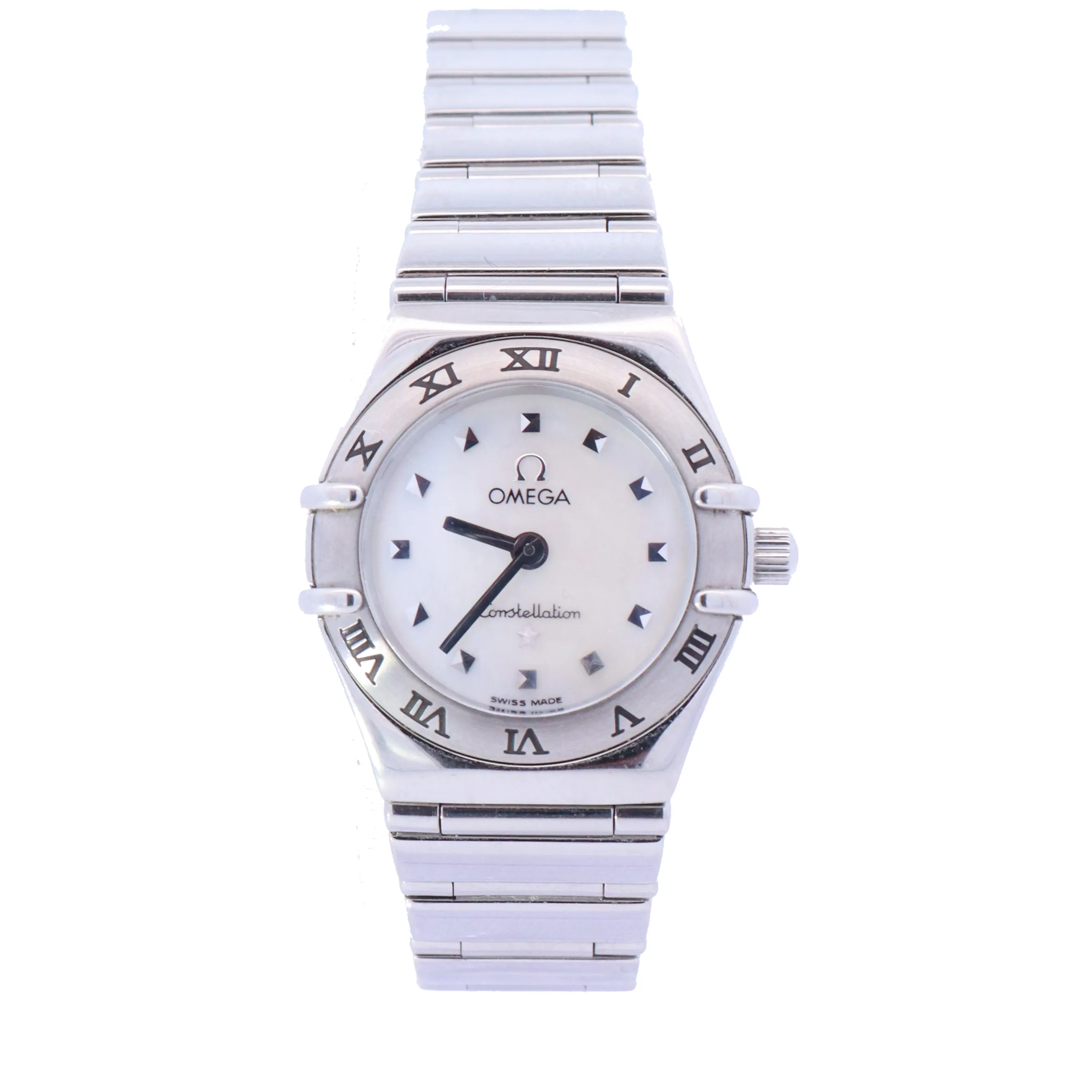 Omega Constellation Stainless Steel 25mm White MOP Dial Watch Ref# 131.10.25.60.55.001