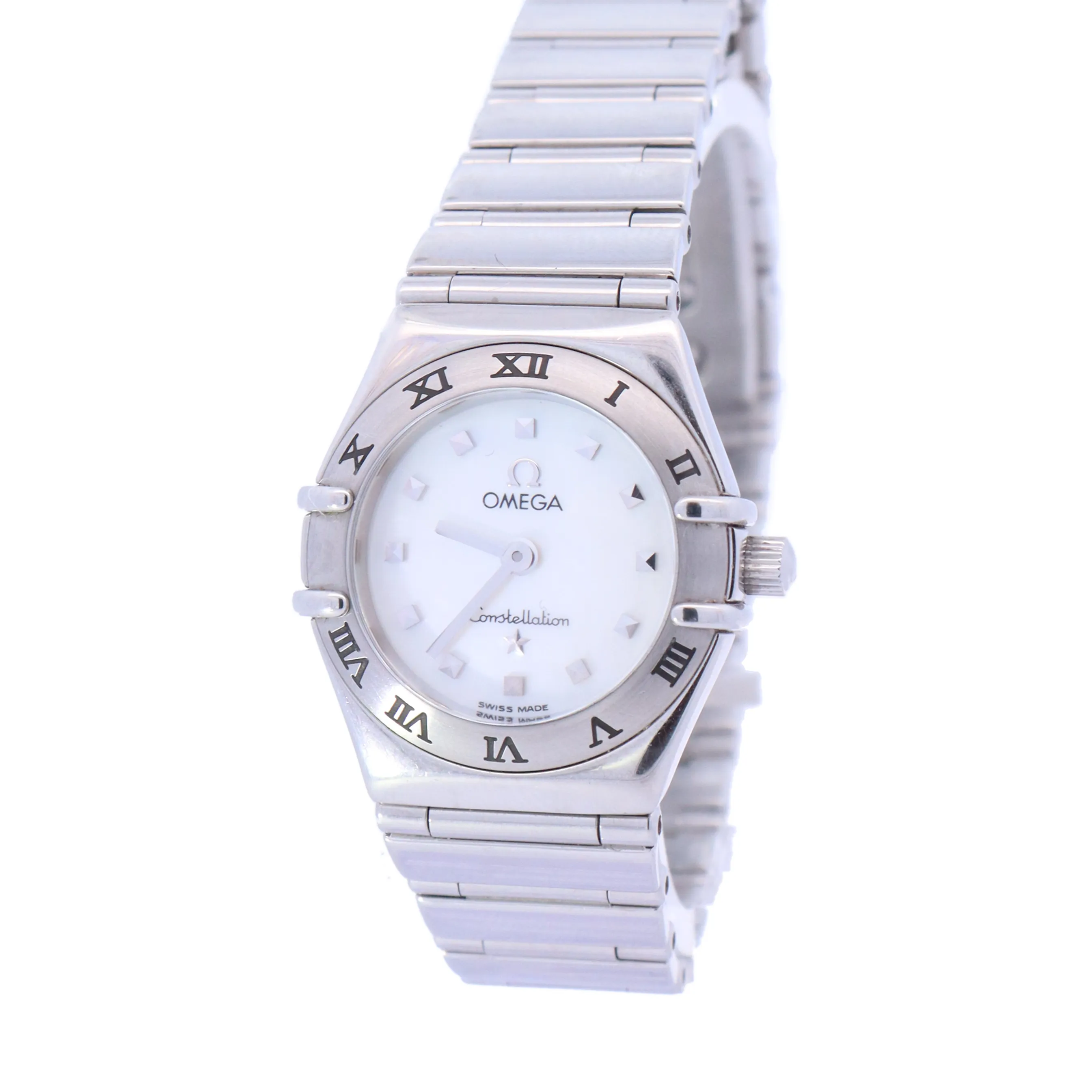 Omega Constellation Stainless Steel 25mm White MOP Dial Watch Ref# 131.10.25.60.55.001