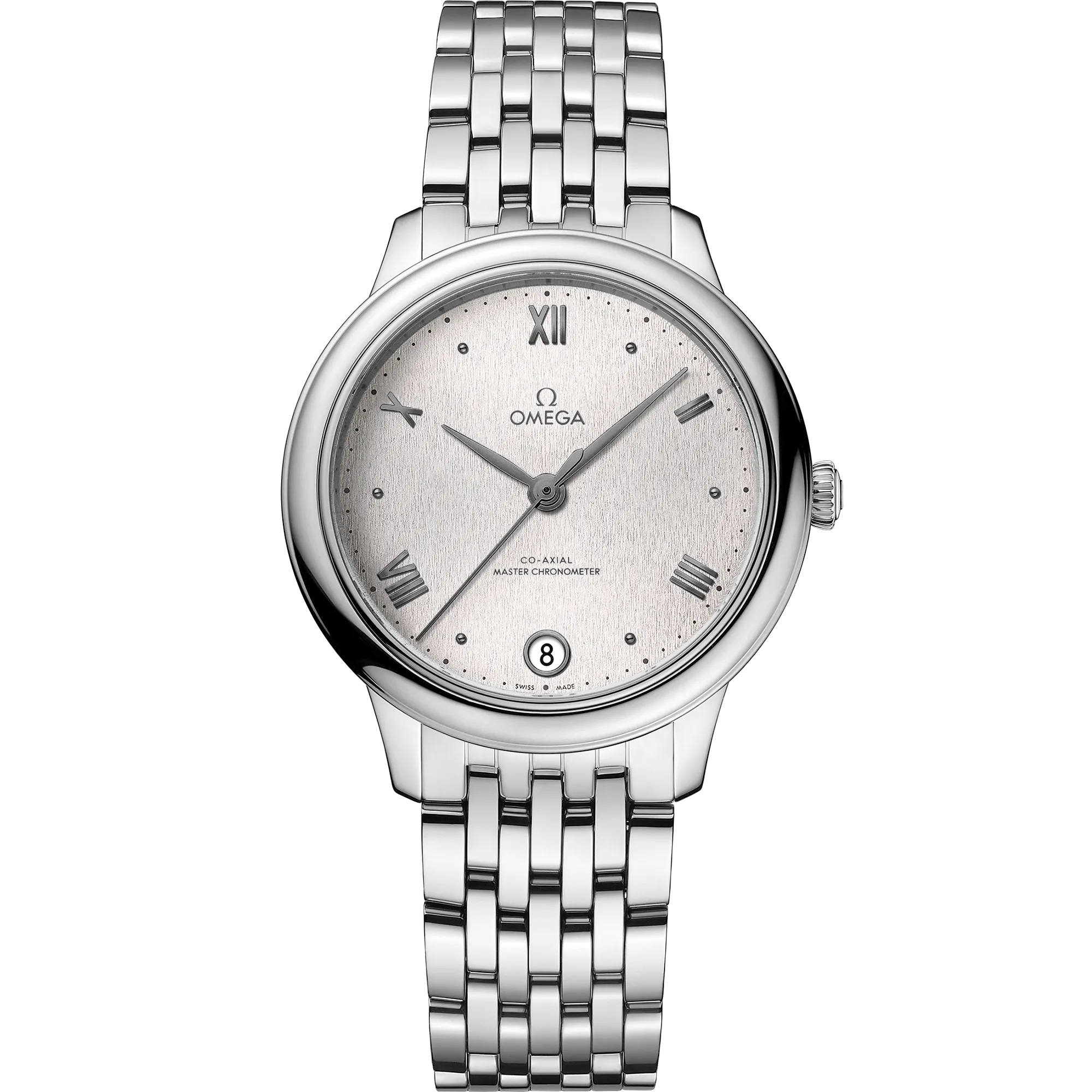 Omega De Ville Prestige 34 mm, steel on steel