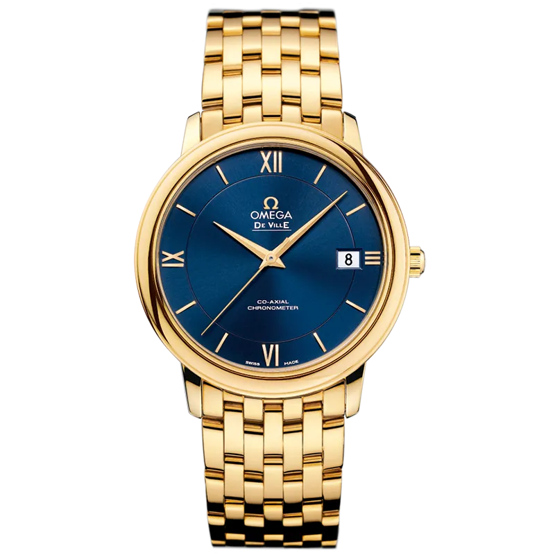 Omega De Ville Prestige 36.8 mm, yellow gold on yellow gold
