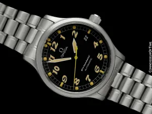 Omega Dynamic III Mens Military Dial Automatic Watch, Ref. 5200.50 - Stainless Steel