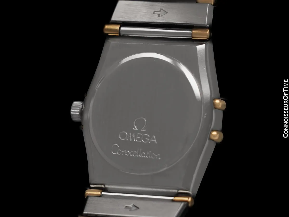 Omega Ladies Constellation Manhattan Mini Watch - 18K Gold & Stainless Steel