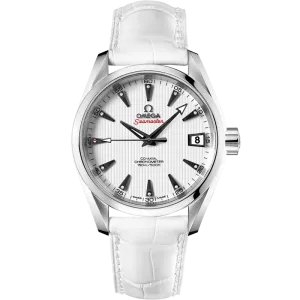 Omega Seamaster Aqua Terra 150M 38.5 mm, steel on leather strap