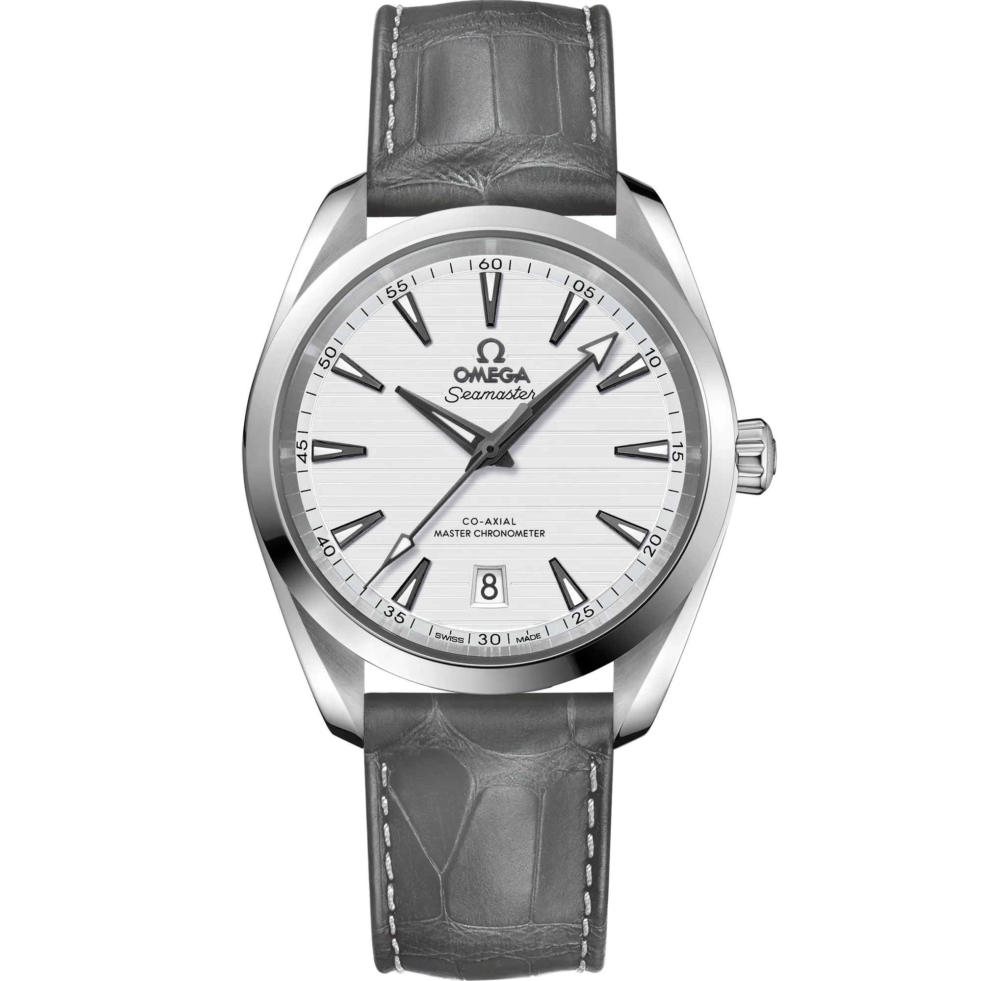 Omega Seamaster Aqua Terra 150M 38 mm, steel on leather strap