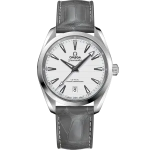 Omega Seamaster Aqua Terra 150M 38 mm, steel on leather strap