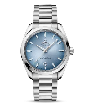 OMEGA Seamaster Aqua Terra 150M Co-Axial Master Chronometer, 38mm with Summer Blue Dial