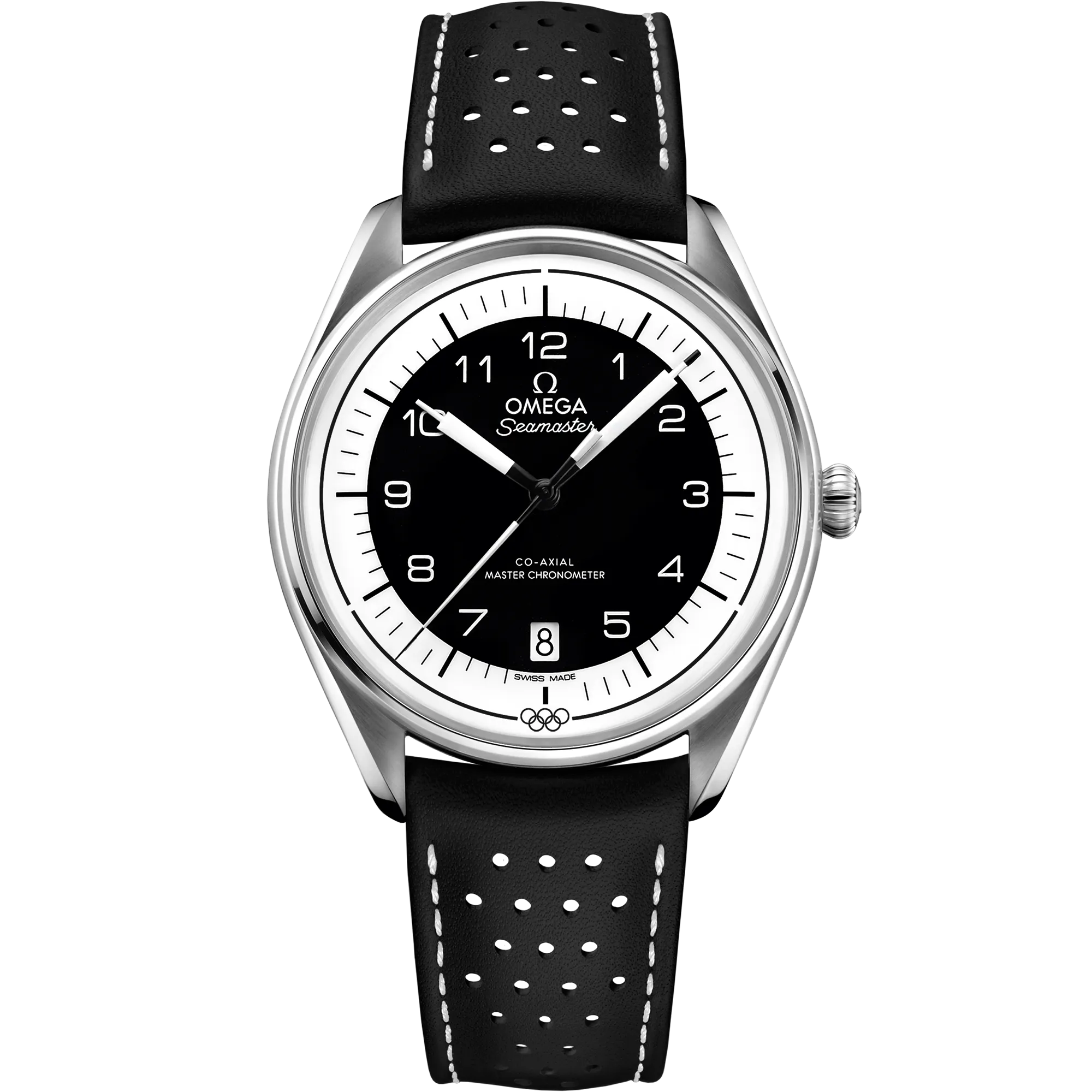 Omega Seamaster Olympic Official Timekeeper 39.5 mm, steel on leather strap