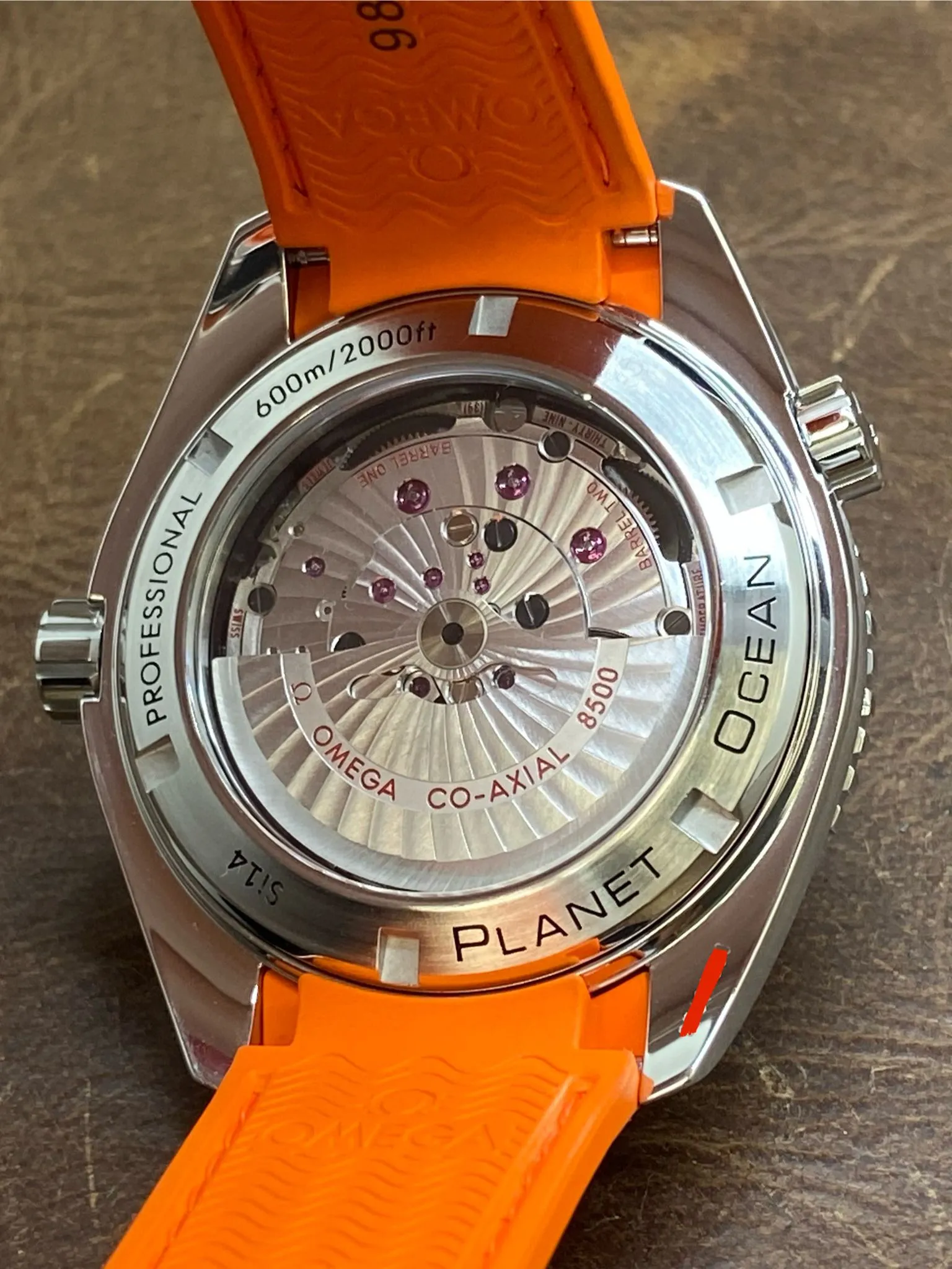 Omega Seamaster Planet Ocean Orange 232.32.46.21.01.001 Black Dial Automatic Men's Watch