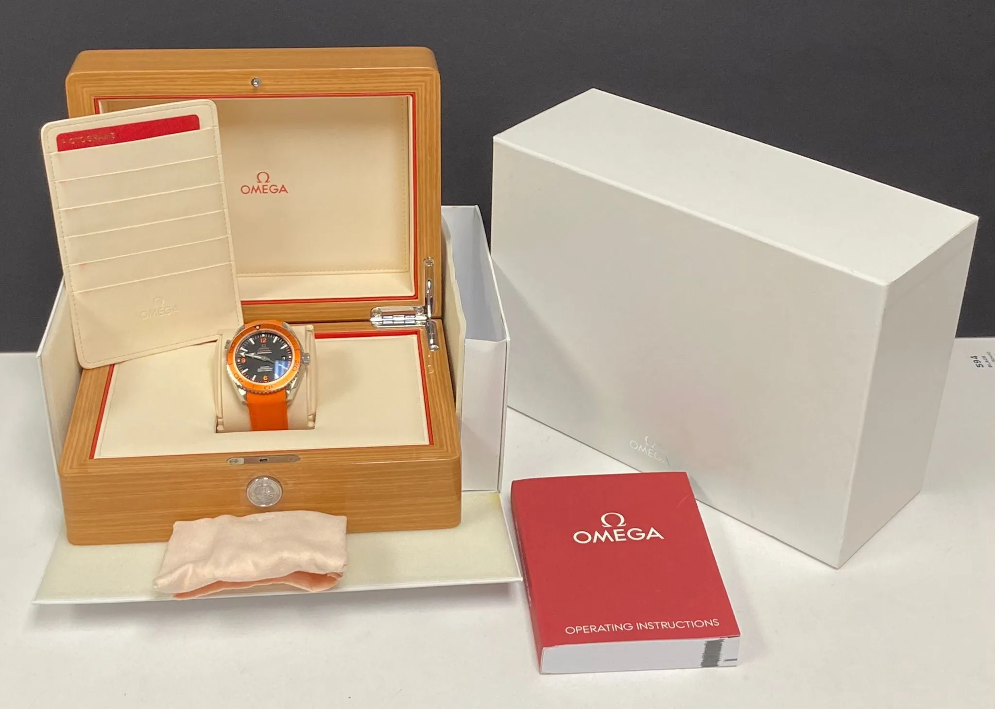 Omega Seamaster Planet Ocean Orange 232.32.46.21.01.001 Black Dial Automatic Men's Watch