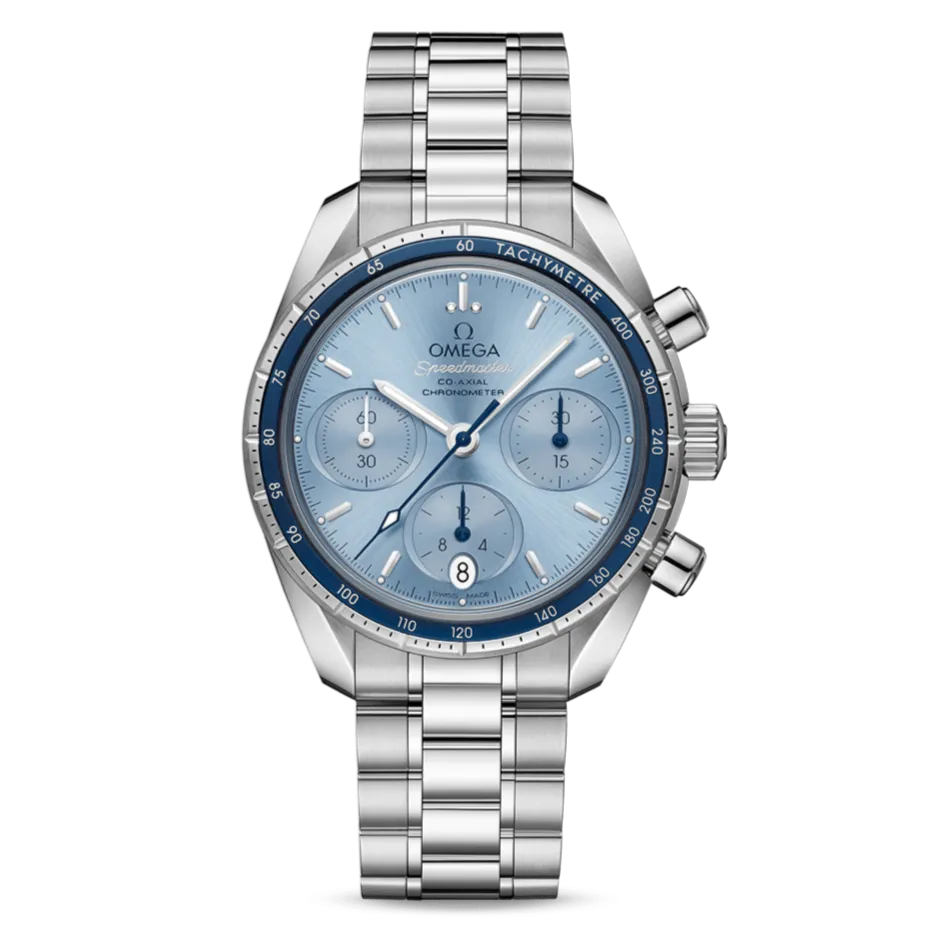 OMEGA Speedmaster 38 Co-Axial Chronometer Chronograph 38mm with Blue Dial